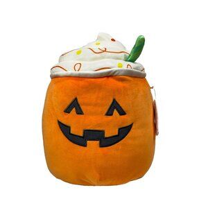 Squishmallows LESTER Jack O Lantern Pumpkin Spice Latte 12" Plush Orange 2024